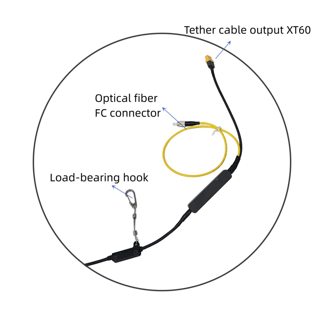 Ηλεκτρικό σταθμό MYUAV Tether για Mtow 55kg 220m Cable Auto Reel 4