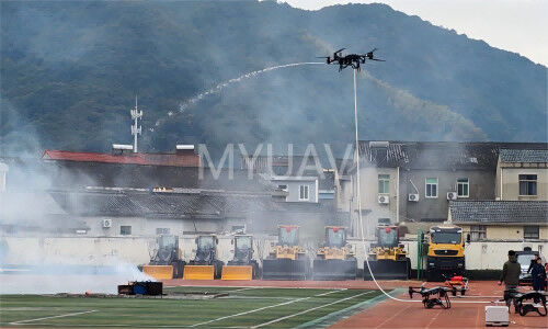 Τελευταίες ειδήσεις της εταιρείας για MYUAV FC διπλό συνδεδεμένο πυροσβεστικό μη επανδρωμένο αεροσκάφος: εναέριος φύλακας πυρκαγιών υψηλών ορόφων