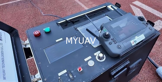 Ελαφρύς βάρος ανθεκτικός δεμένος σταθμός Drone με υποστήριξη τρίποδο ή πόλο Mount Max 100m Tether Length CE /
